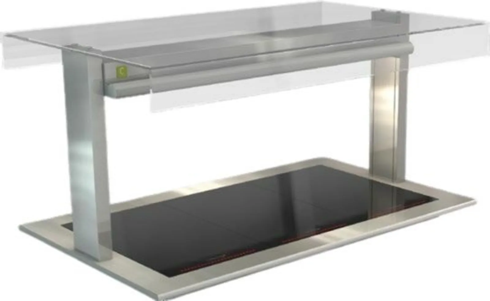 Cossiga LSCM3-FT - Linear Ceramic Heated Glass - Flat Top Sneeze Guard 1145mm