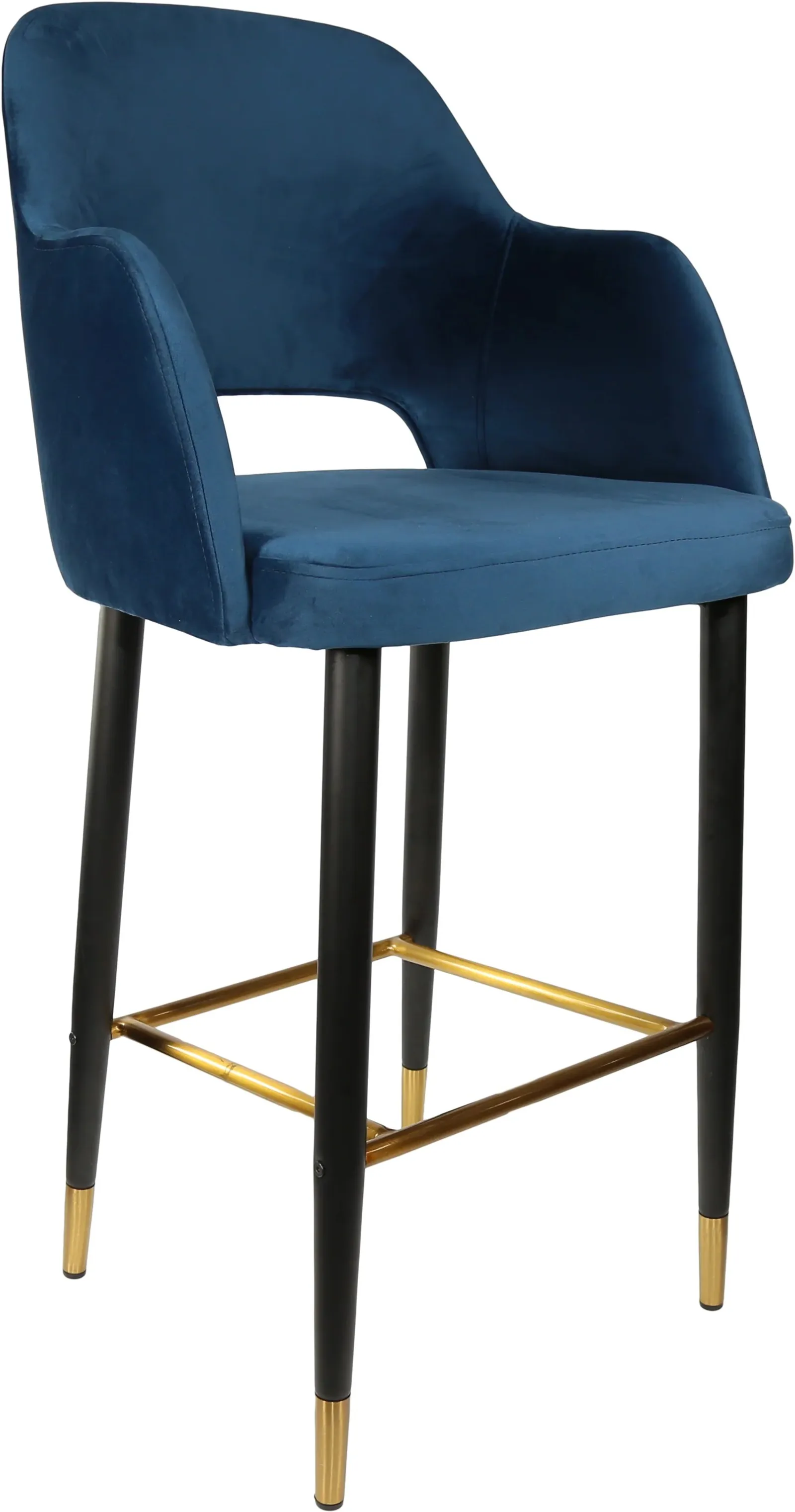 Durafurn Sorbet Stool with Black Metal 750h Legs