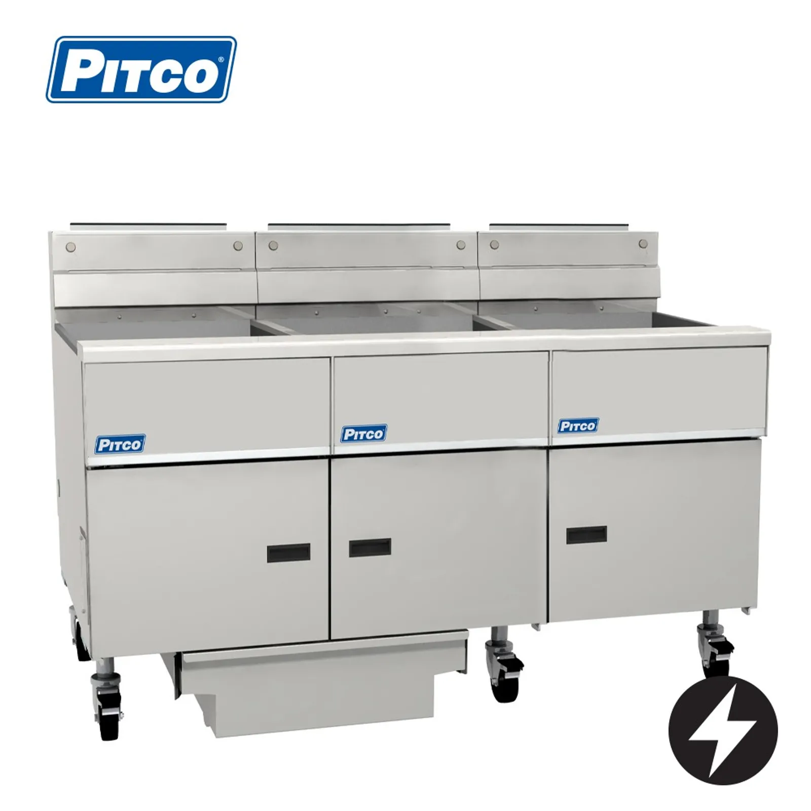 Pitco SE18-3/FD - Solstice 3 Bank Fryer, Electric