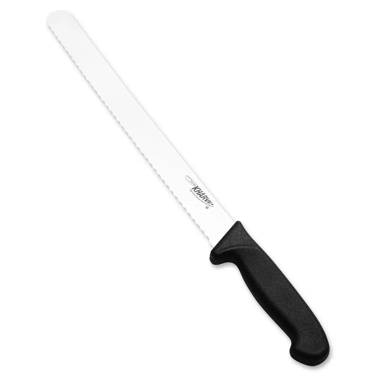 KH Kharve 48251 - Bread Knife Serrated 25cm Black