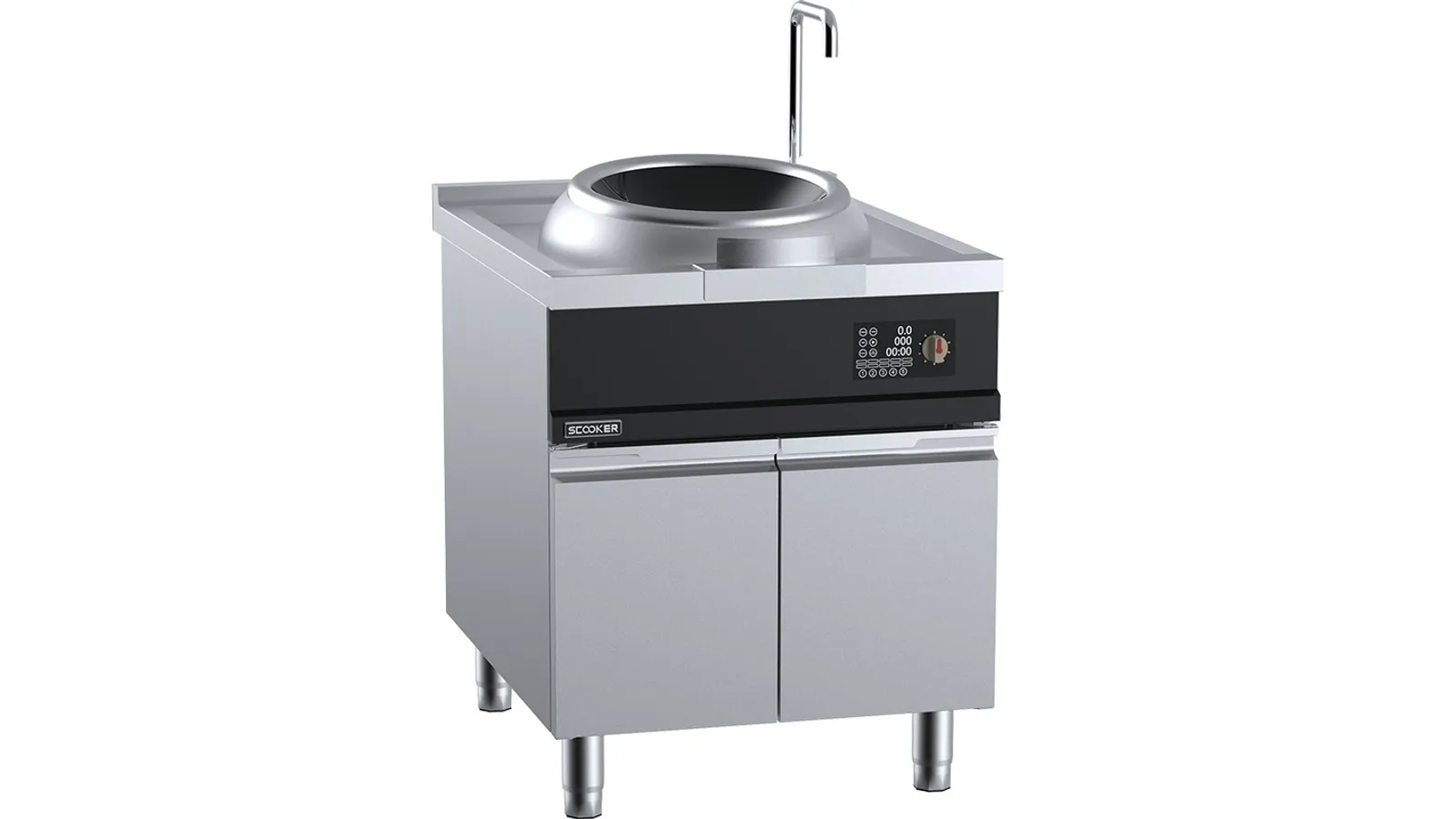 SCooker HLXCDQ7-C12 - Induction Single Wok Large Ring 12kw
