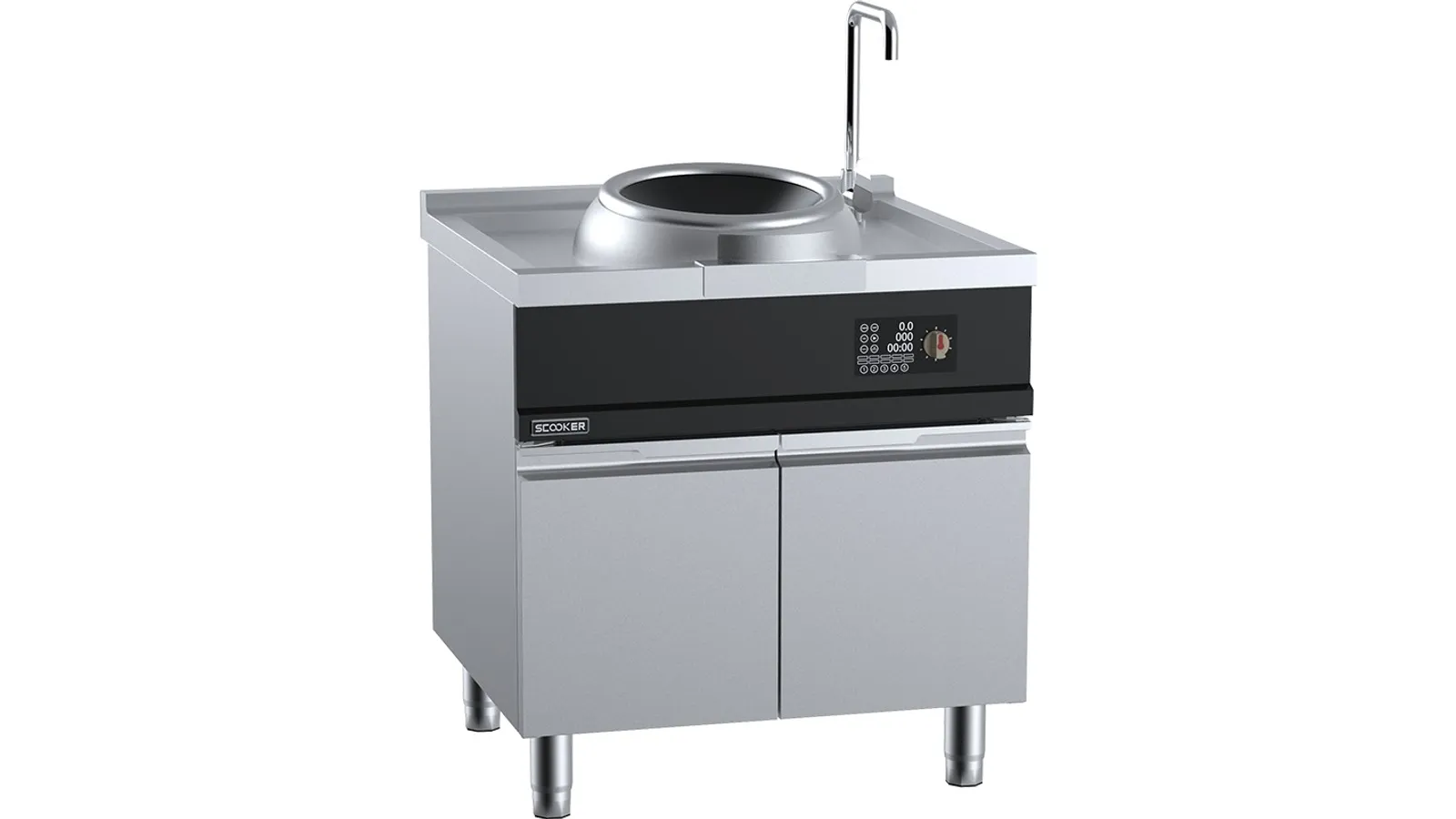 SCooker HLXCDN-C12 - Induction Single Wok Standard Ring 12kw
