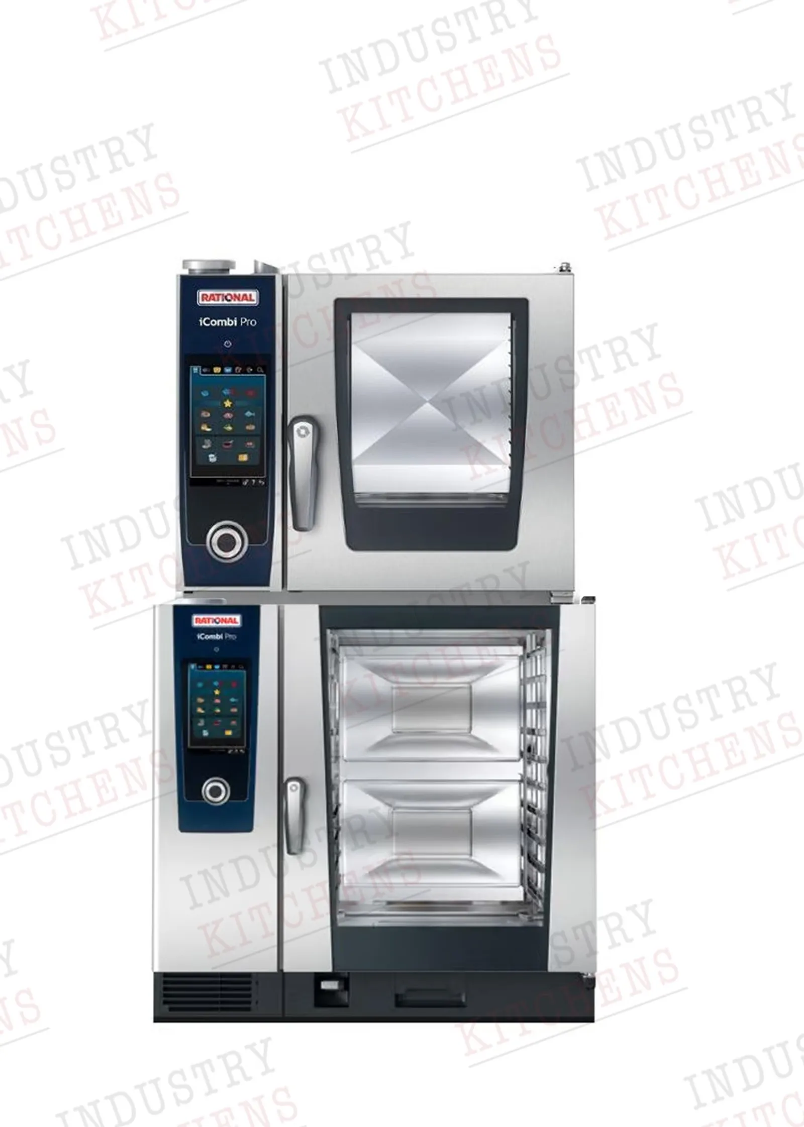 Rational Duo iCombi Pro XS 6-2/3 GN Electric Combi Oven on 10-2/1 GN Electric Combi Oven
