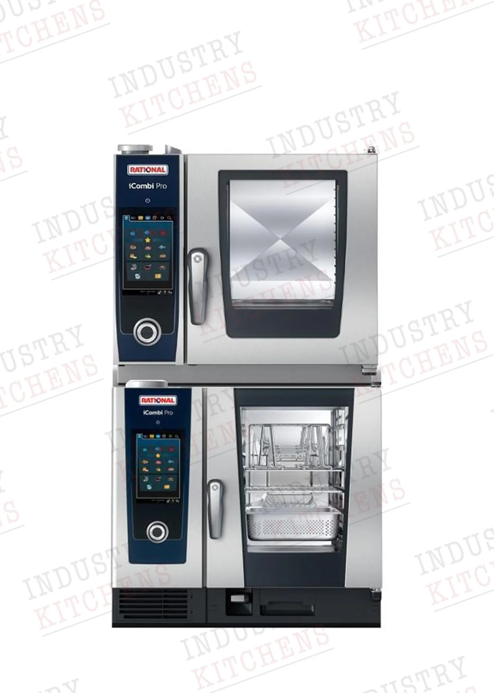 Rational Duo iCombi Pro XS 6-2/3 GN Electric Combi Oven on 6-1/1 GN Electric Combi Oven