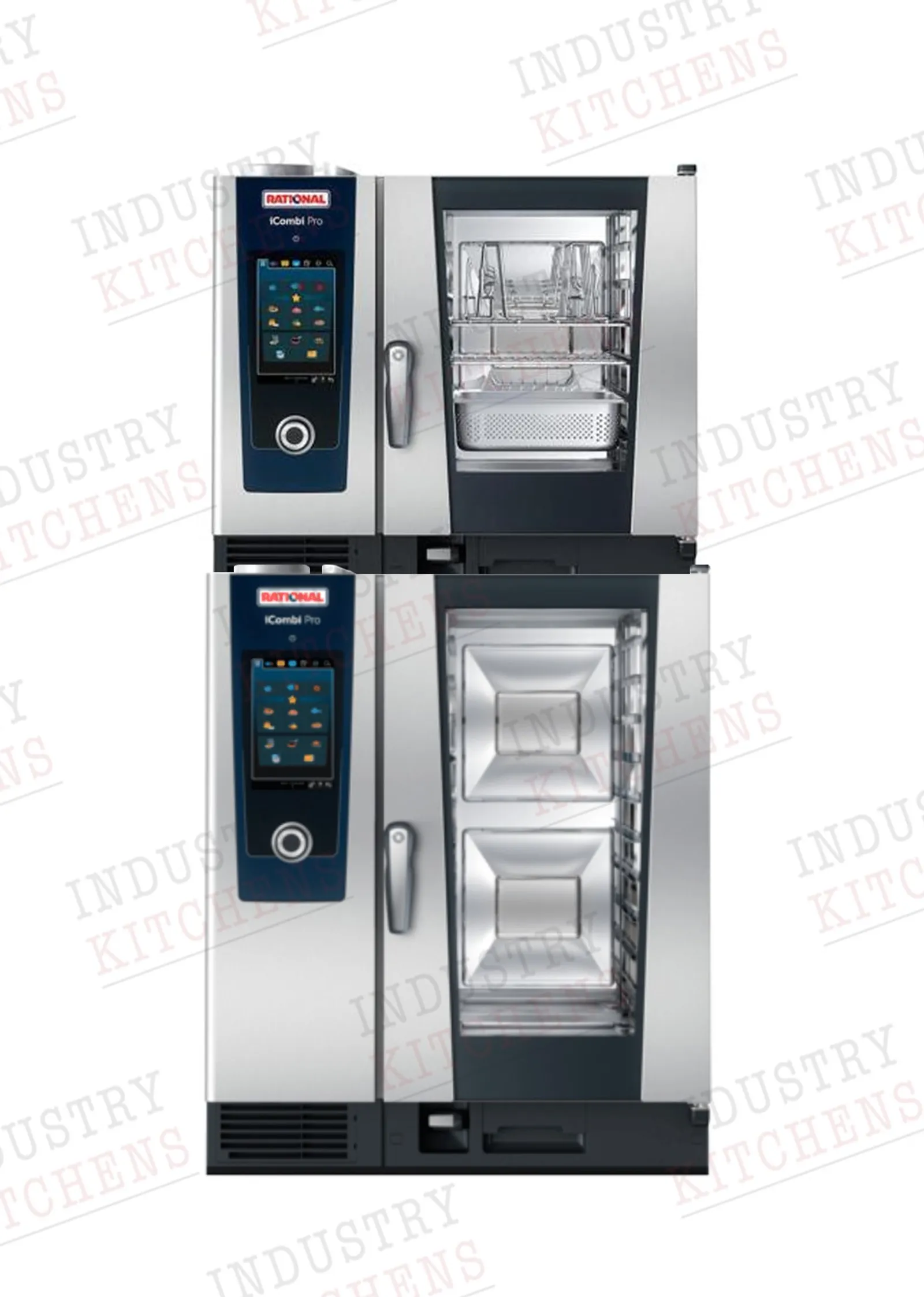 Rational Duo iCombi Pro 6-1/1 GN Electric Combi Oven on 10-1/1 GN Electric Combi Oven
