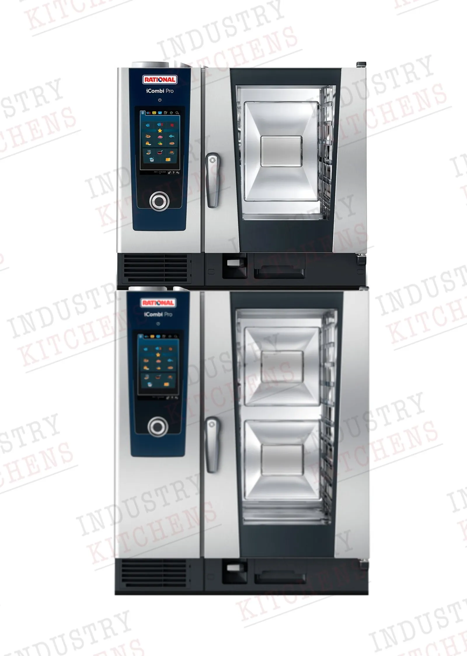 Rational Duo iCombi Pro 6-1/1 GN Gas Combi Oven on 10-1/1 GN Electric Combi Oven