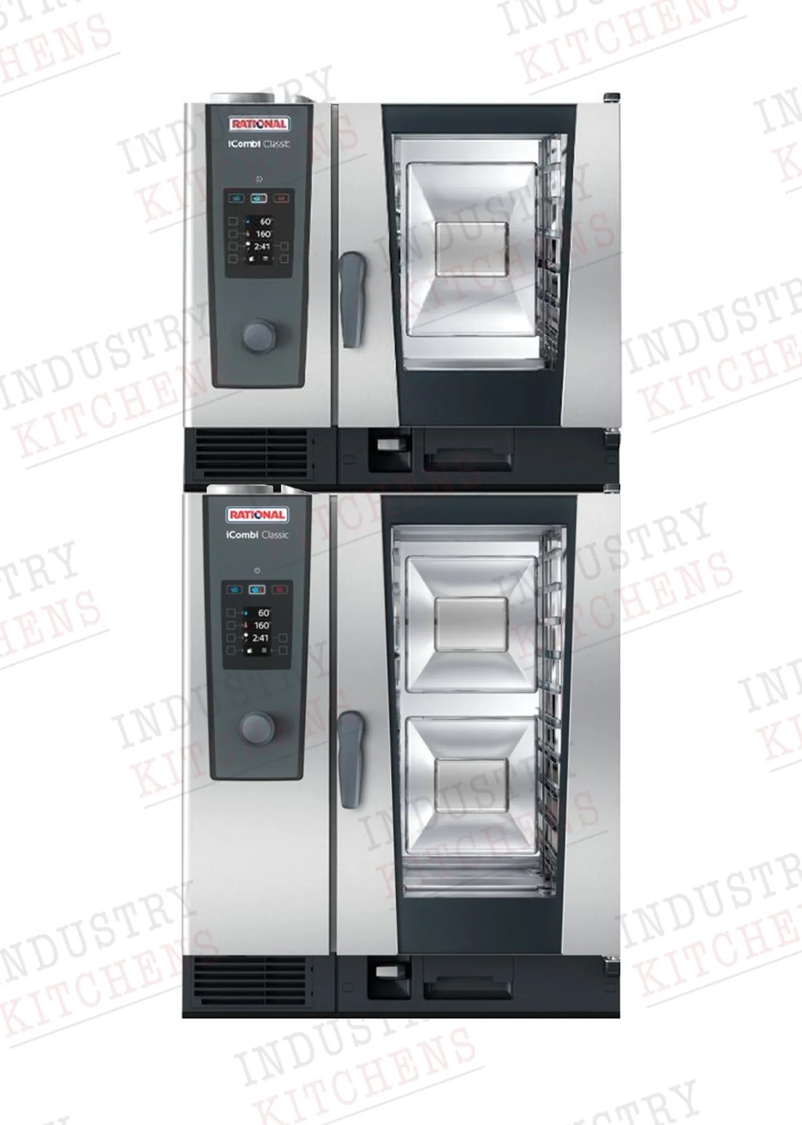 Rational Duo iCombi Classic 6-1/1 GN Electric Combi Oven on 10-1/1 GN Electric Combi Oven
