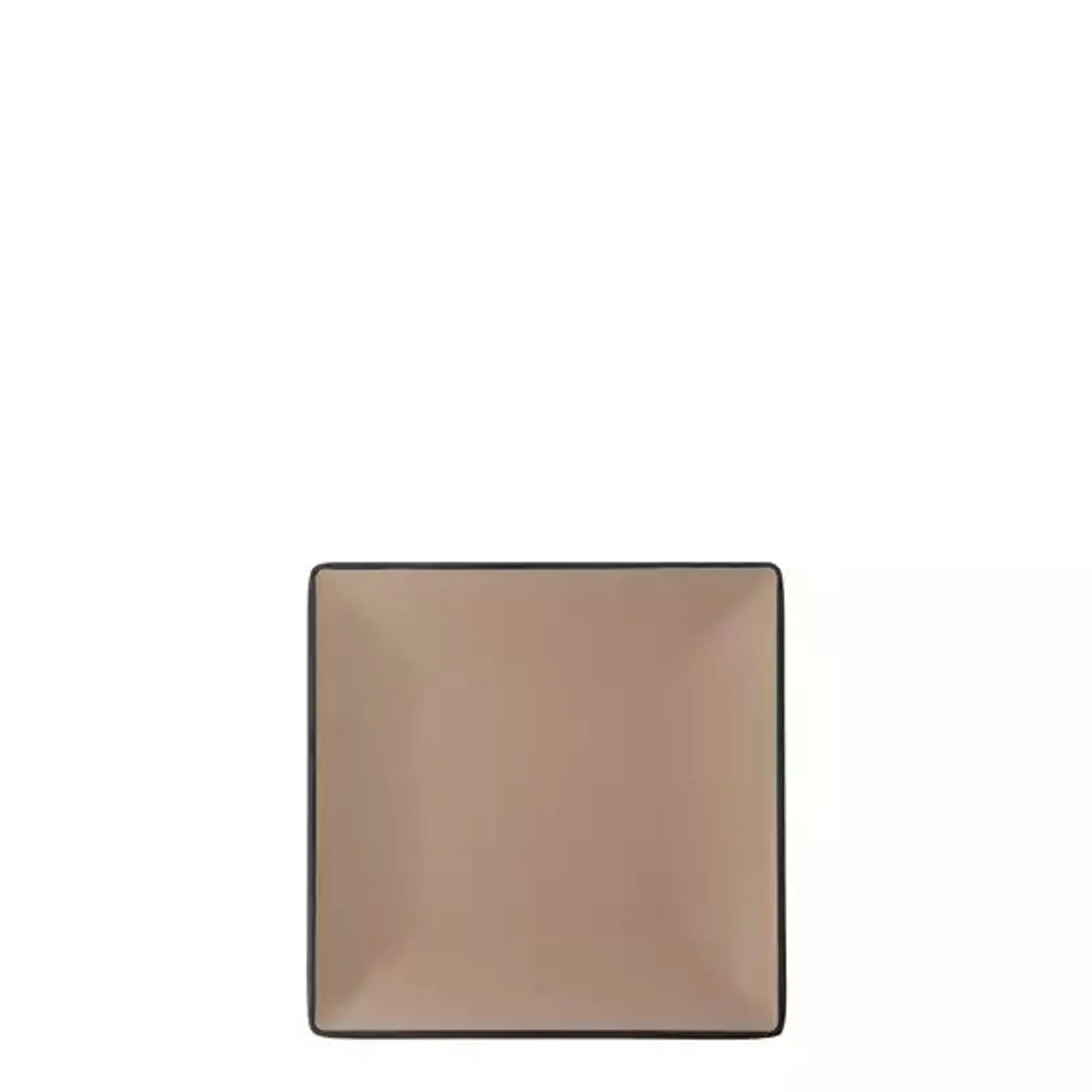 Cou Cou 828302-BE - Dual Colour Beige & Black Square Plate 220mm
