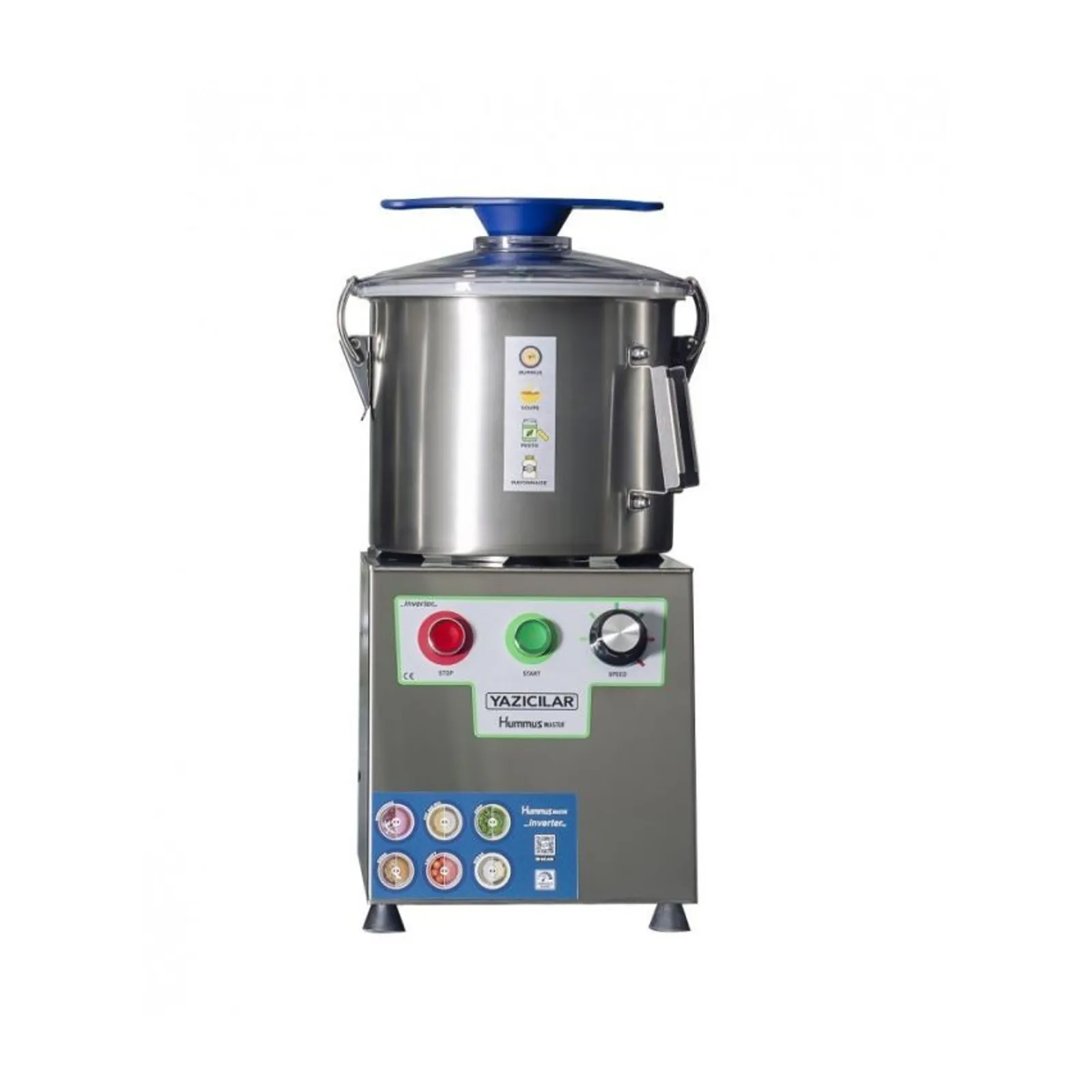 Yazicilar L6DIV-HP - 6-Litre High-Power Variable Speed Cutter Processor with Scraper