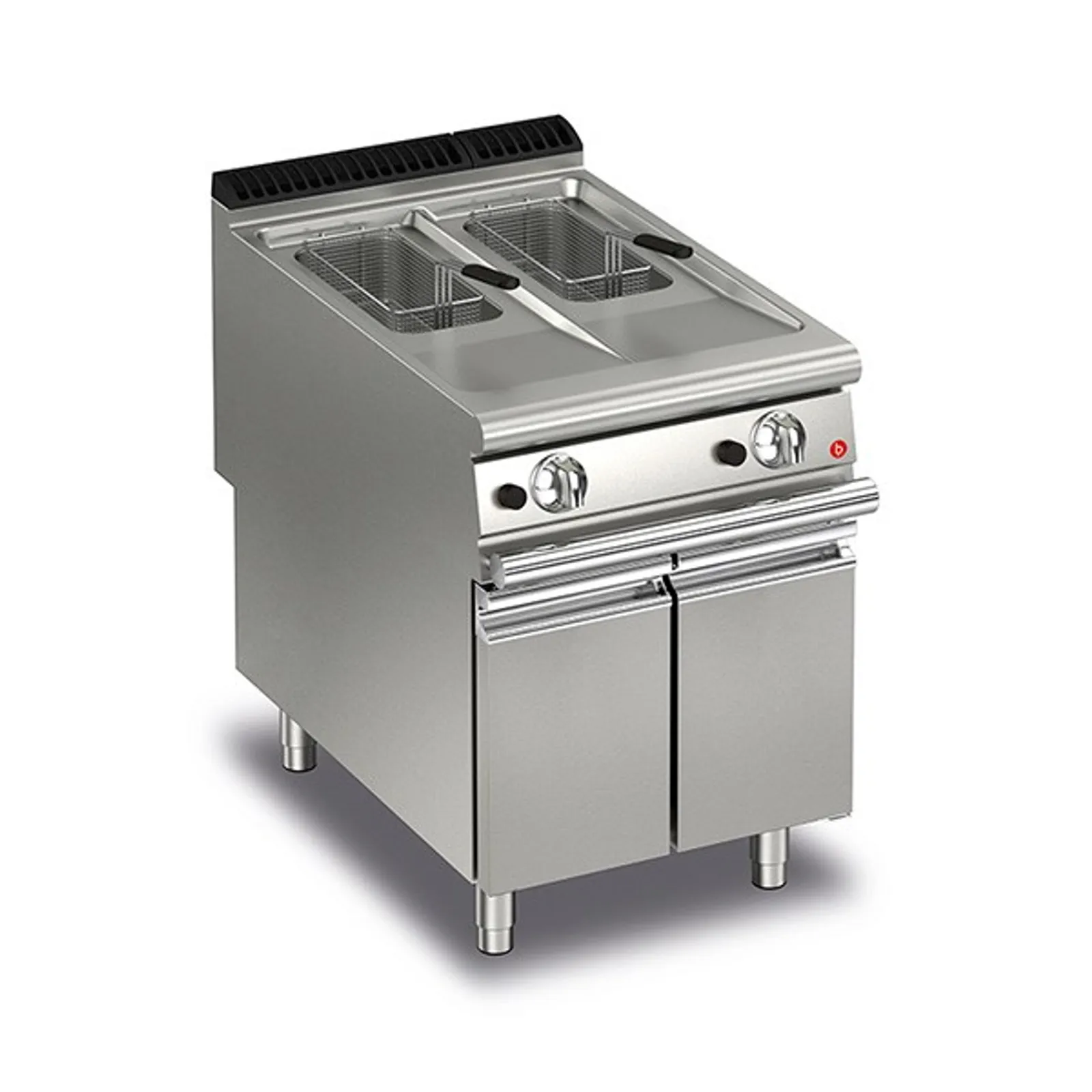 Baron Q90FRI/G610 - 10+10L Split Pot Gas Deep Fryer