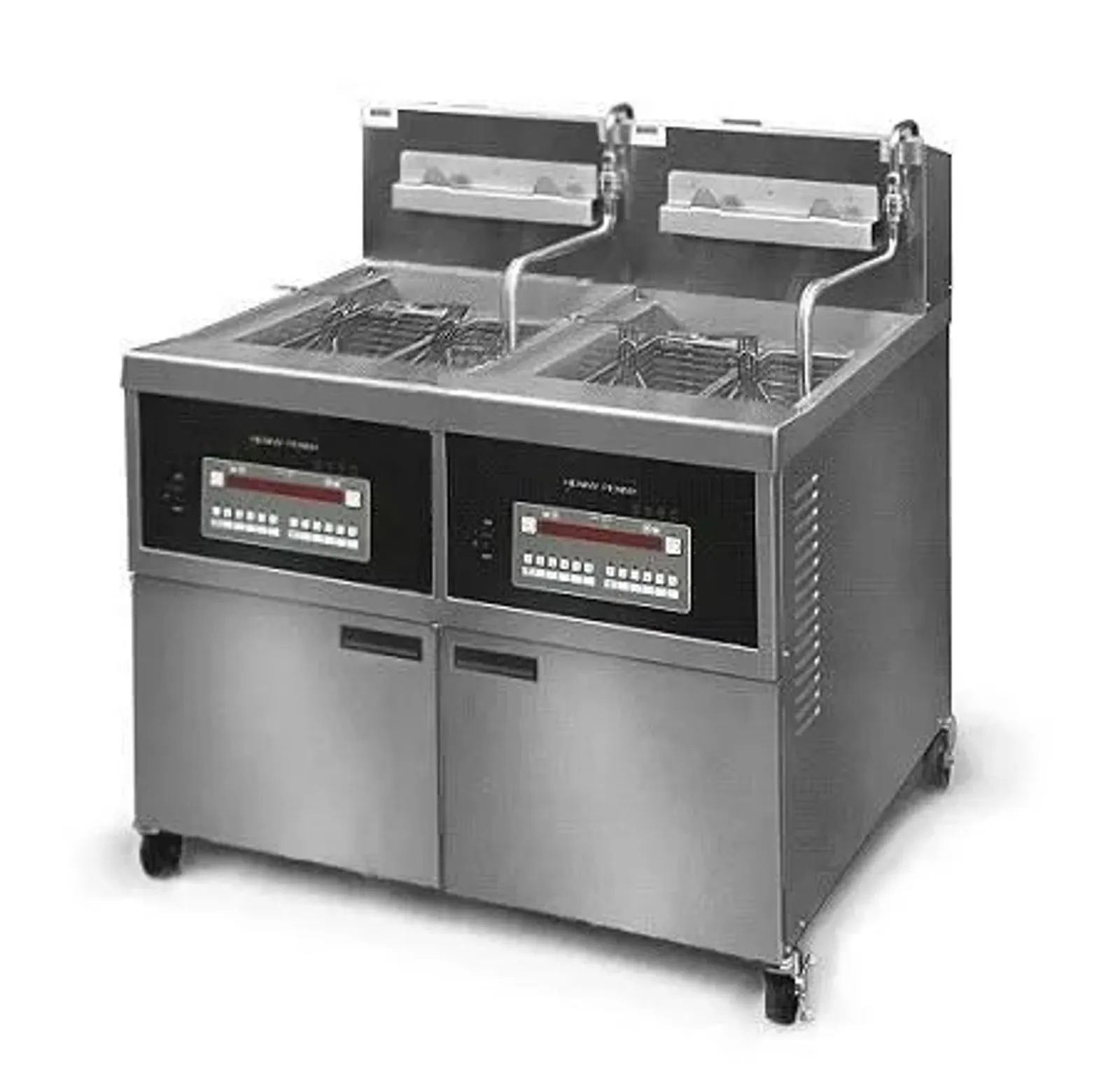 Henny Penny OFE342 8000 - Double Well Large Capacity Electric Open Fryer with Computron 8000 Controls