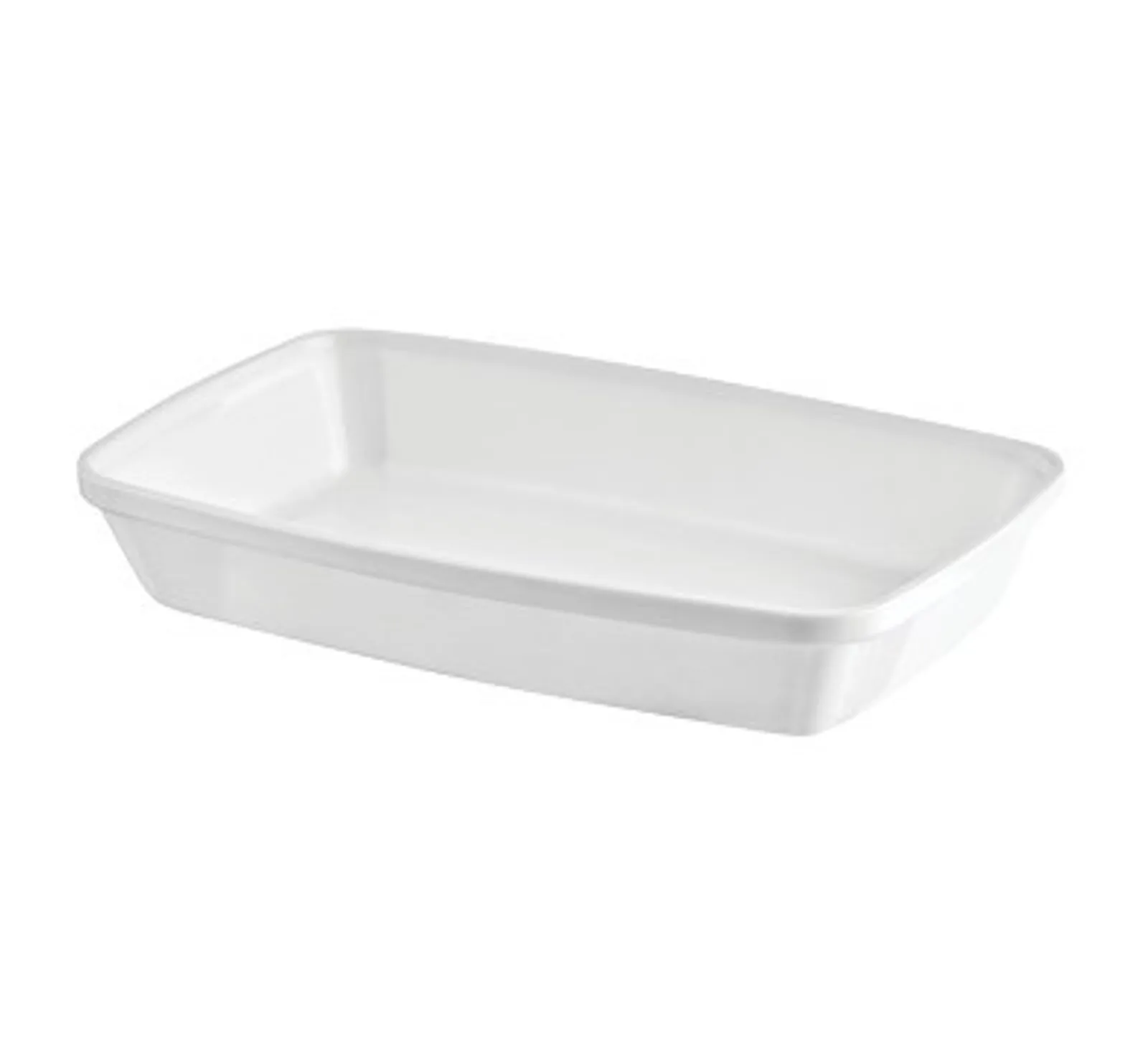Poliware 1005017 Reusable Polycarbonate Dishware - Terrina 170mm Rectangular Bowl - White