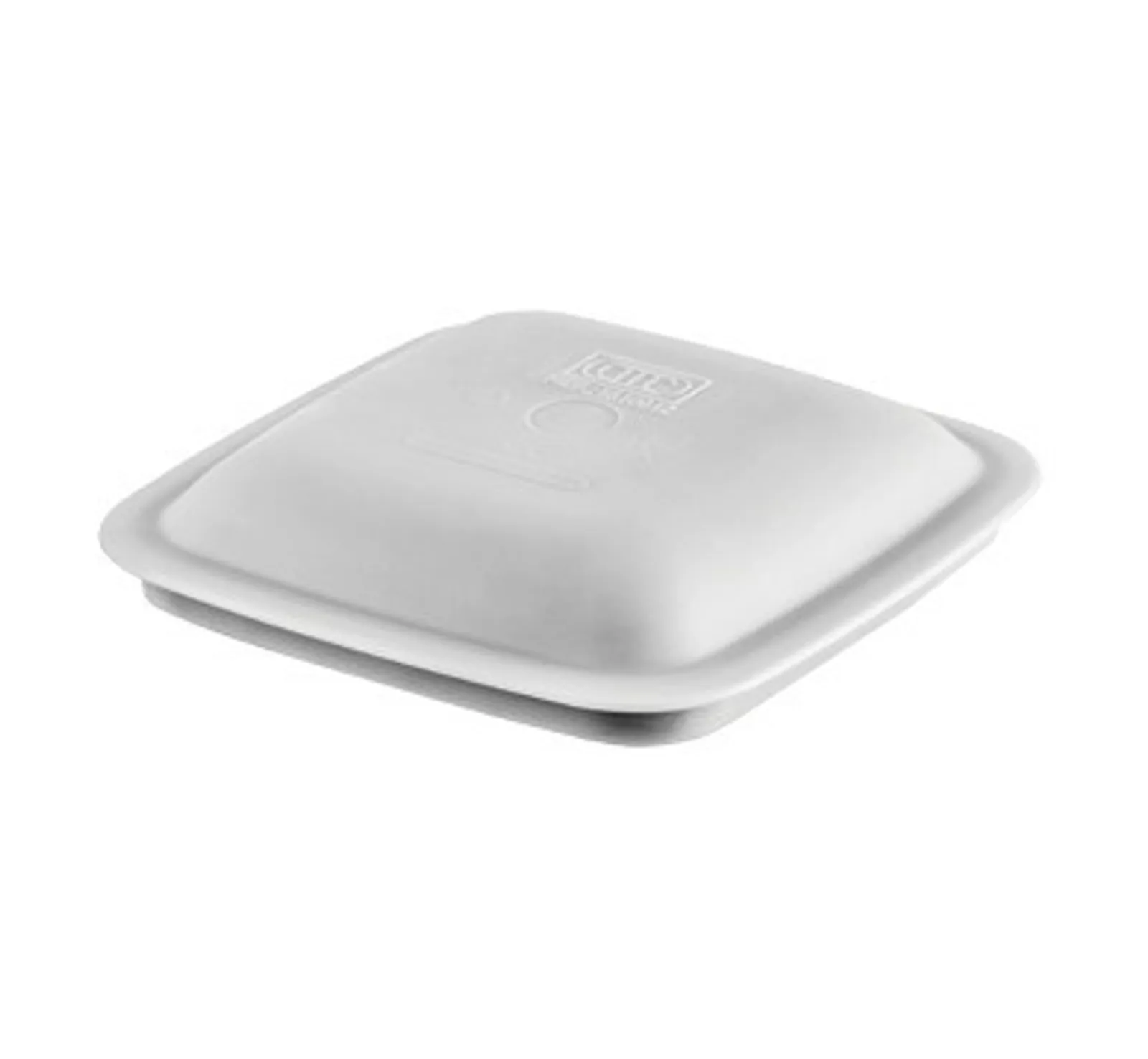 Poliware 1610012 Reusable Polycarbonate Dishware - Rigid cover for Terrina Square Bowl - Grey