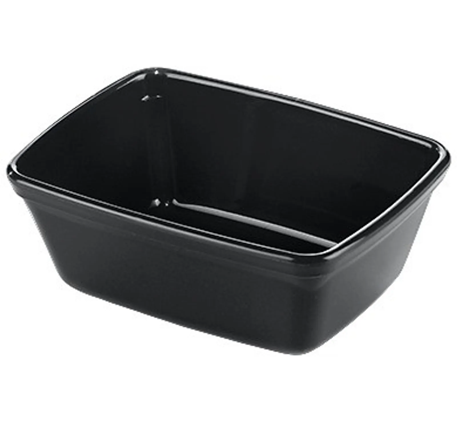 Aladdin Temp-Rite K239 - 6oz / 170mL Designer Series Non-Insulated Rectangular bowl - Black