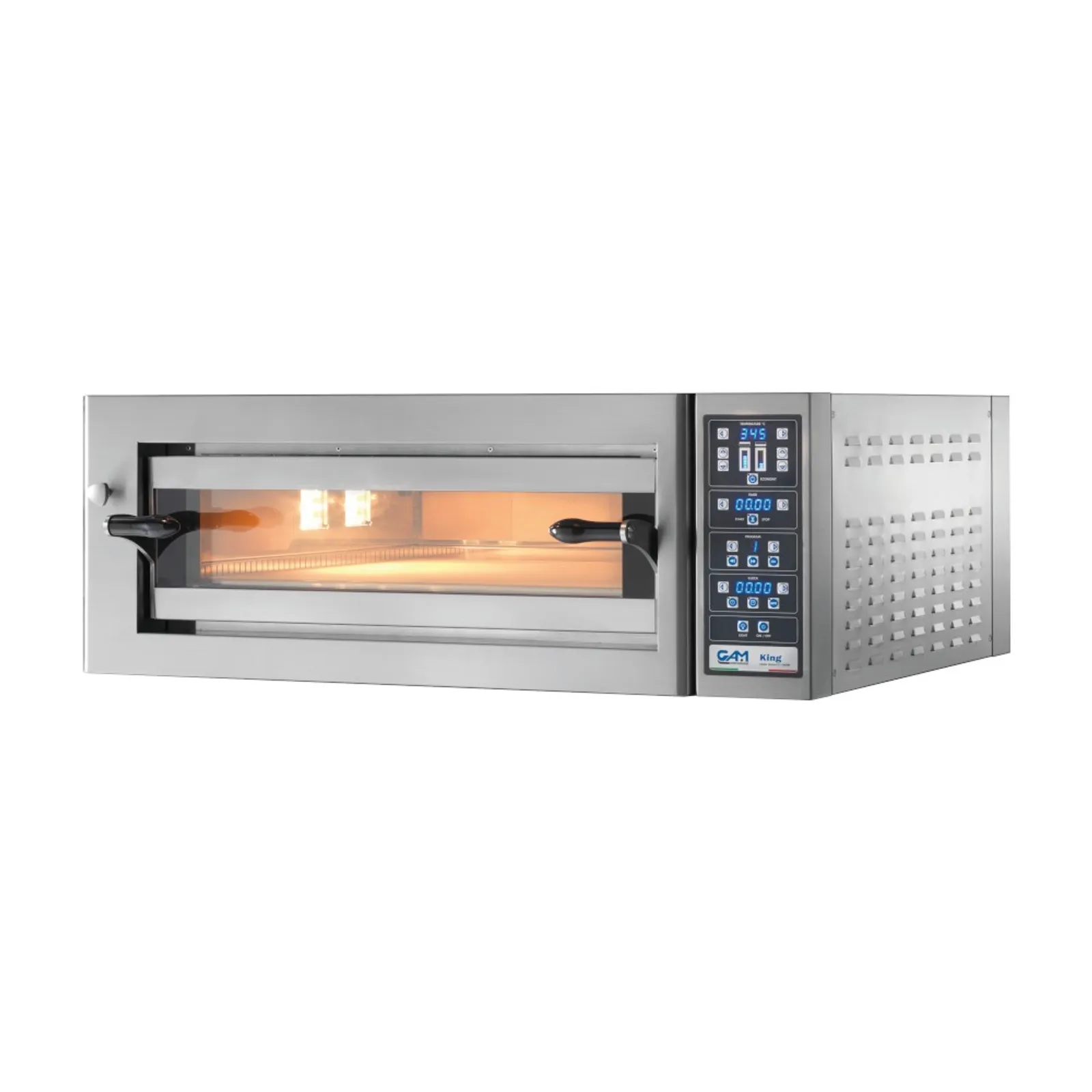 GAM FORKING9TR400TOP - King 9 Electric Single Deck Pizza Oven – 9 Pizza Capacity