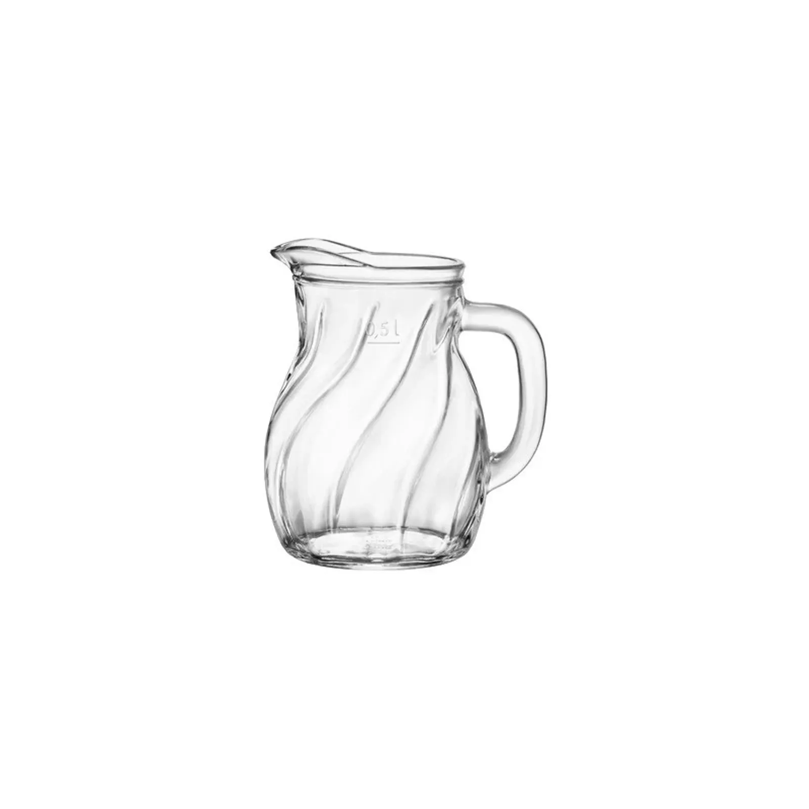 Bormioli Rocco - Bistrot Twist Jug 630ml Fill Line at 500ml