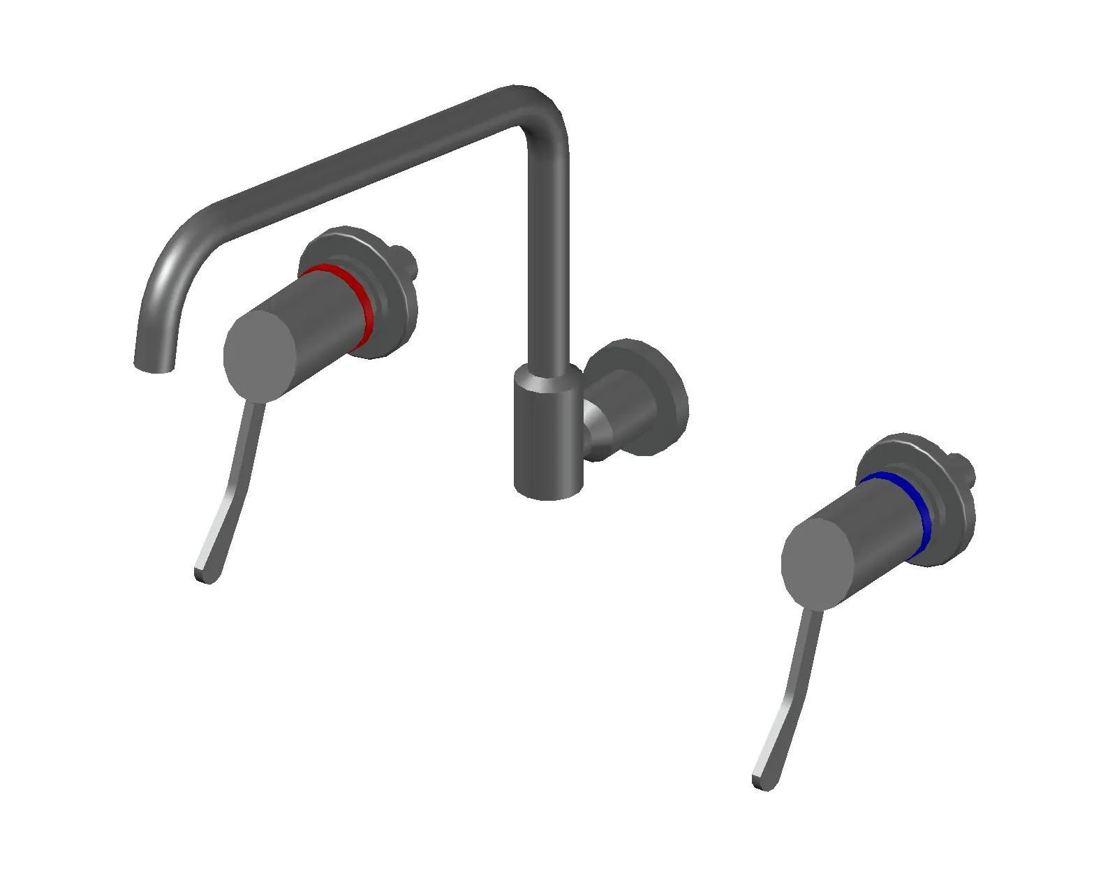 Jetstream JET8300W - Wall Mounted 300mm Square Swivel Spout