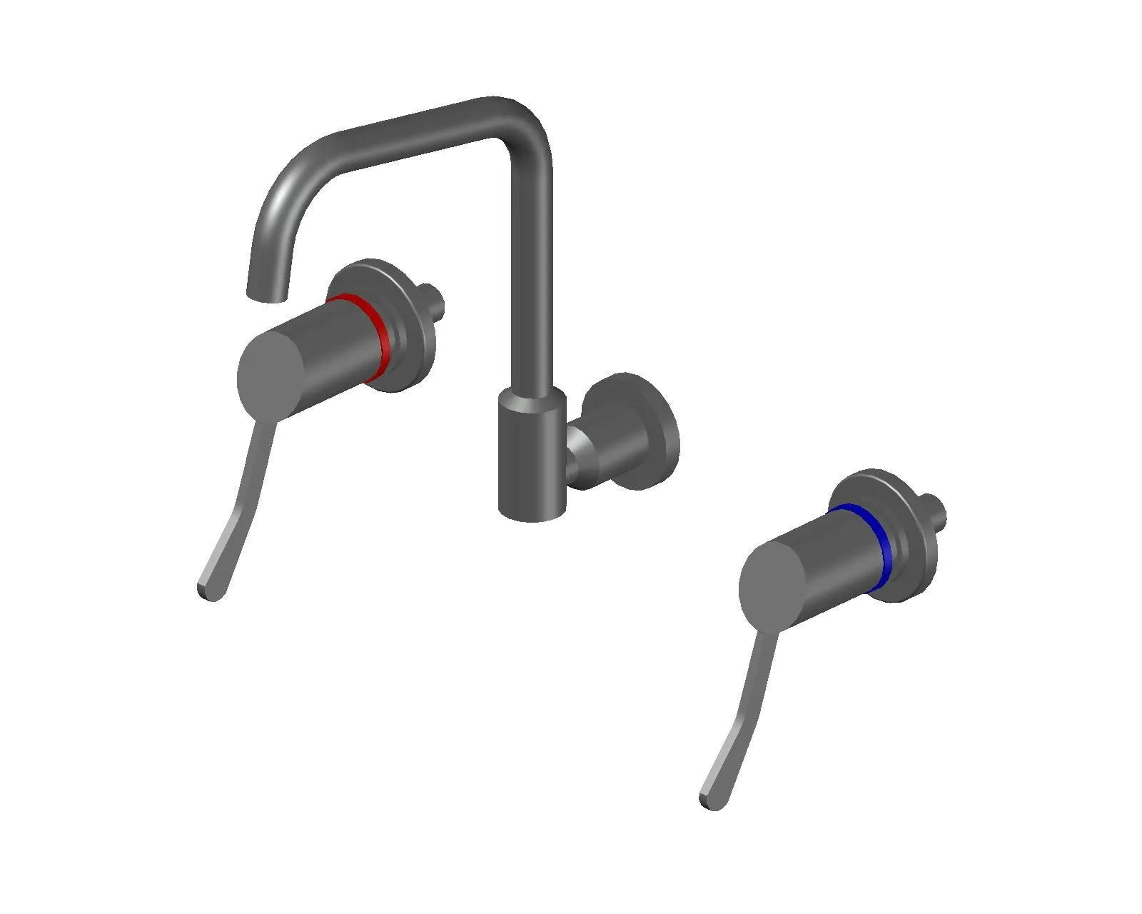 Jetstream JET8180W - Wall Mounted 180mm Square Swivel Spout