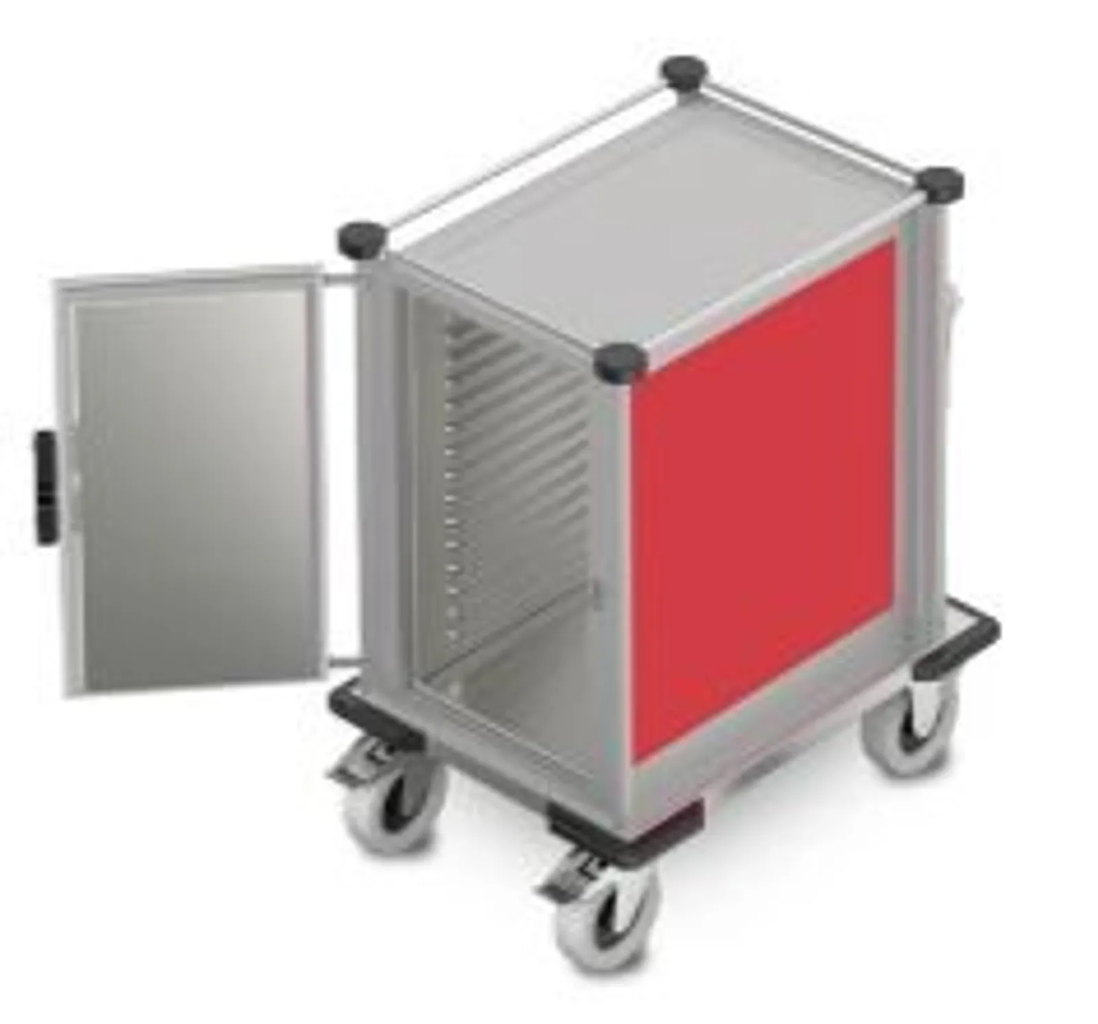 Hupfer ISOBOX-HOT-8GN - ISOBOX Mobile Heated Trolley only. 8 GN 1×1 75mm Traffic Red