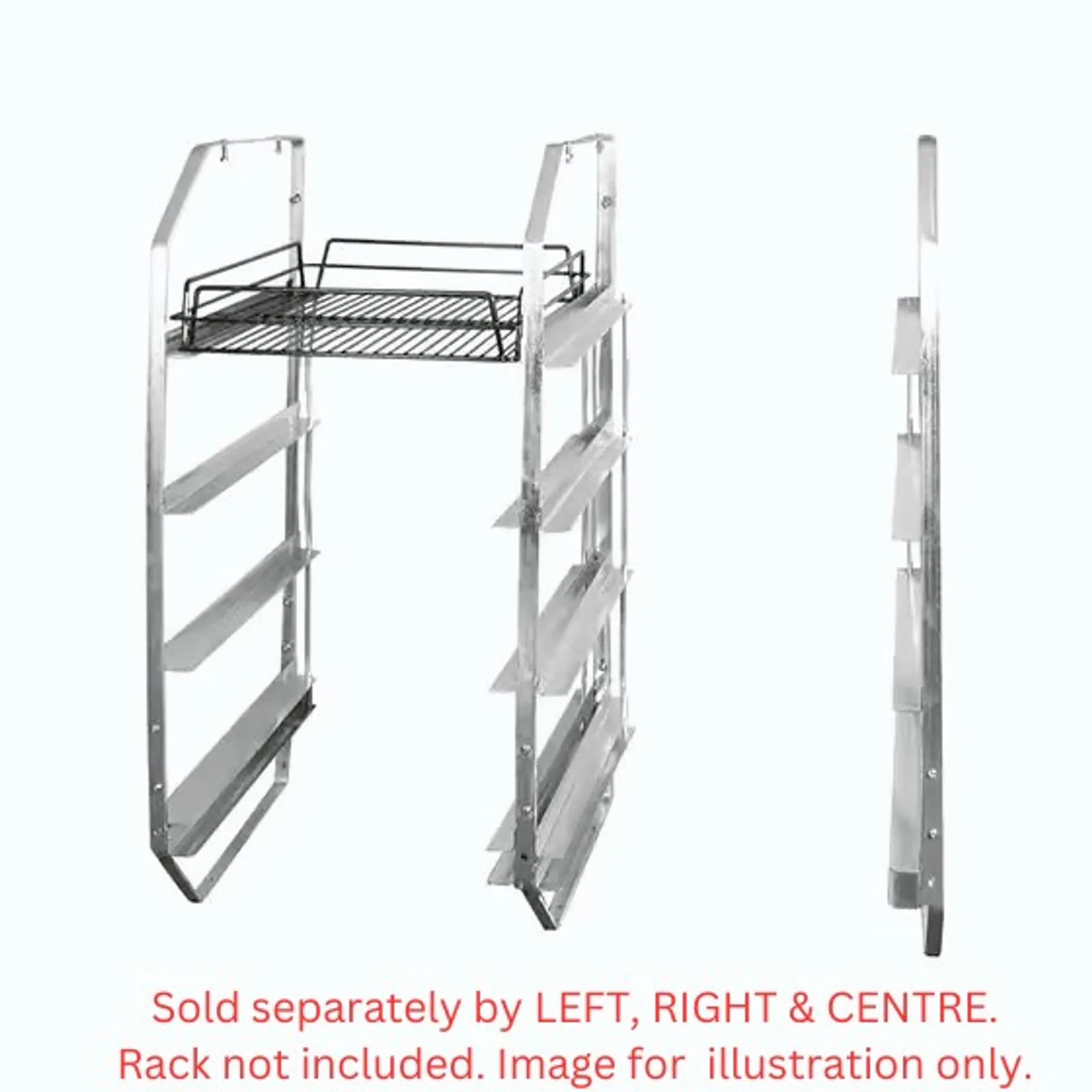 Trenton 30830-L - Under Bar Rack - 3 Tier - Left Only
