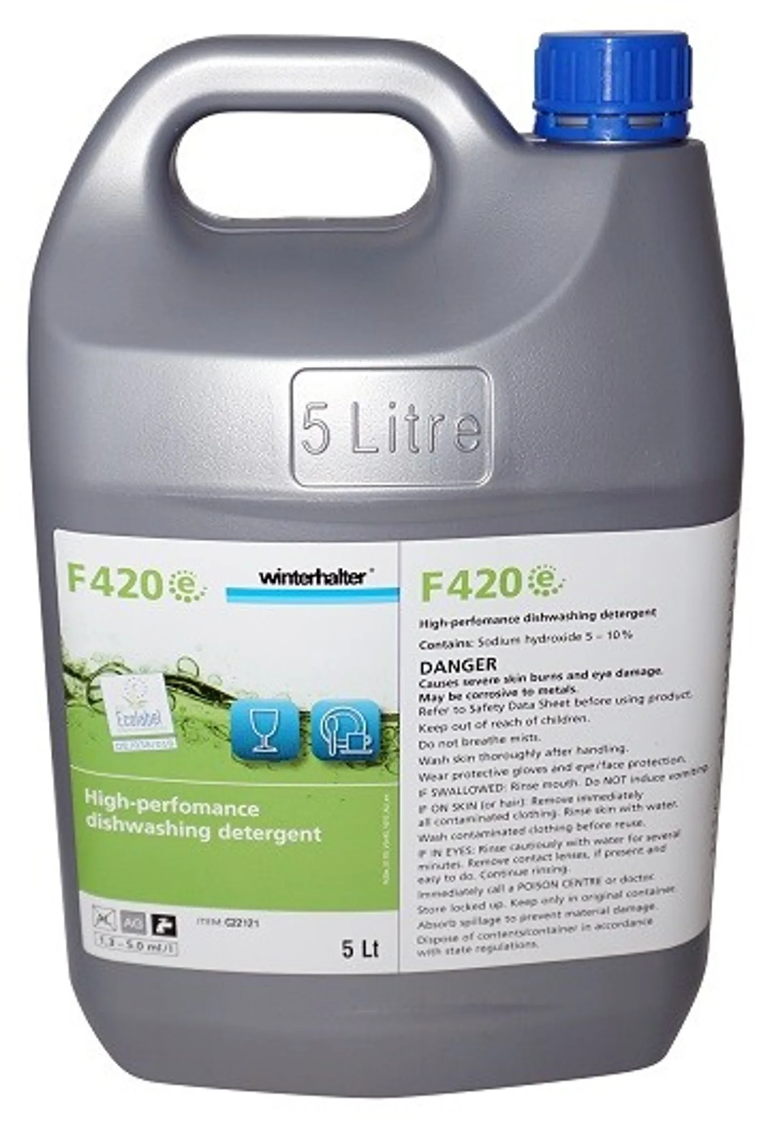Winterhalter F420-2X5L Liquid Glass Washing Detergent 2 x 5L