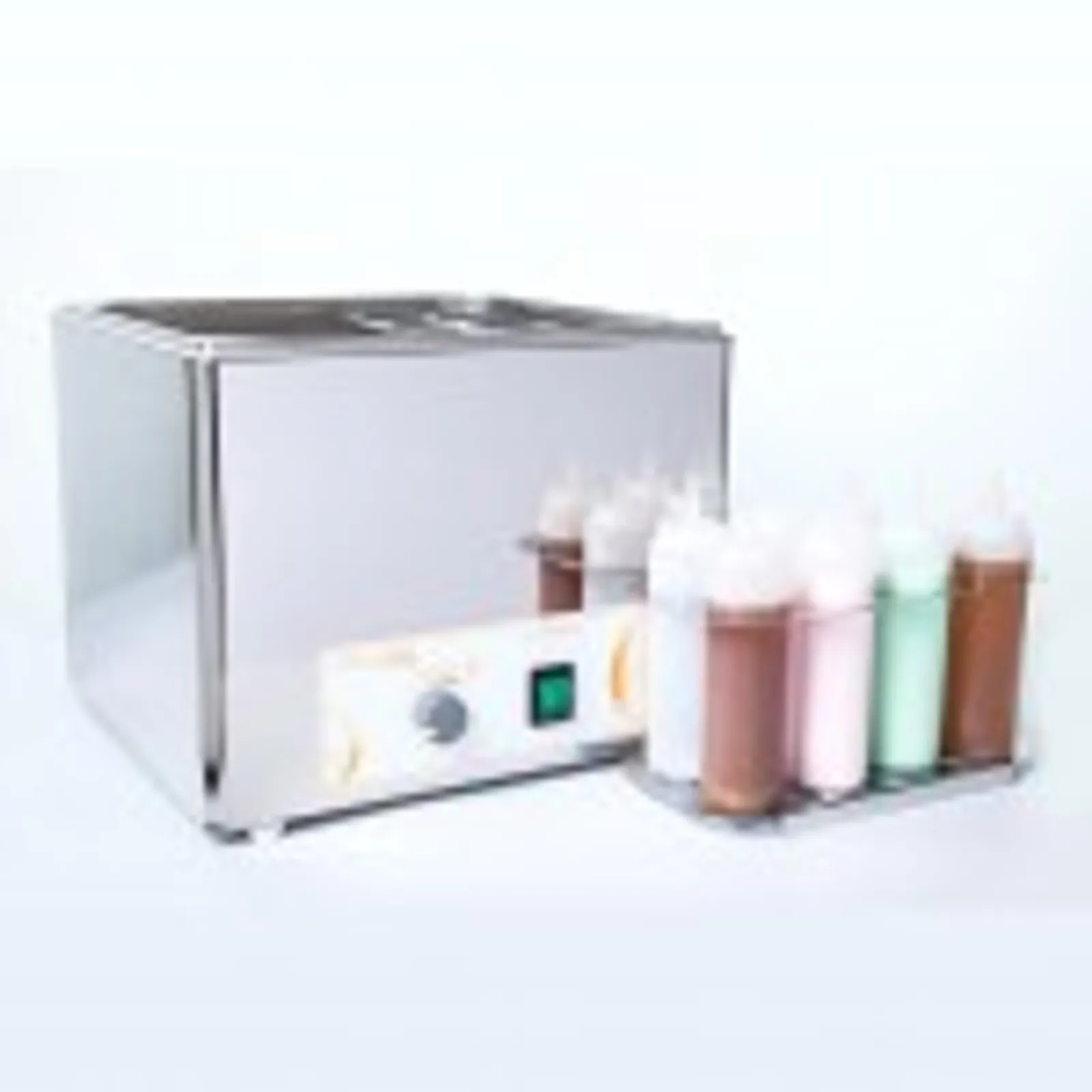 Clifton CFBTL014 14 Litre Bottle warming Bath with Stainless Steel Bottle Holder 16 x 230ml Clear Bottles