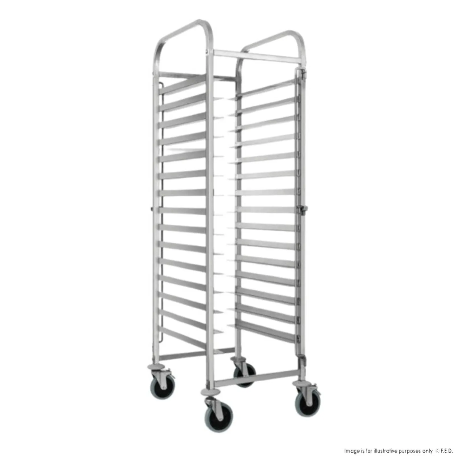 Modular System 413479 - Baking Tray Trolley with 16 Trays