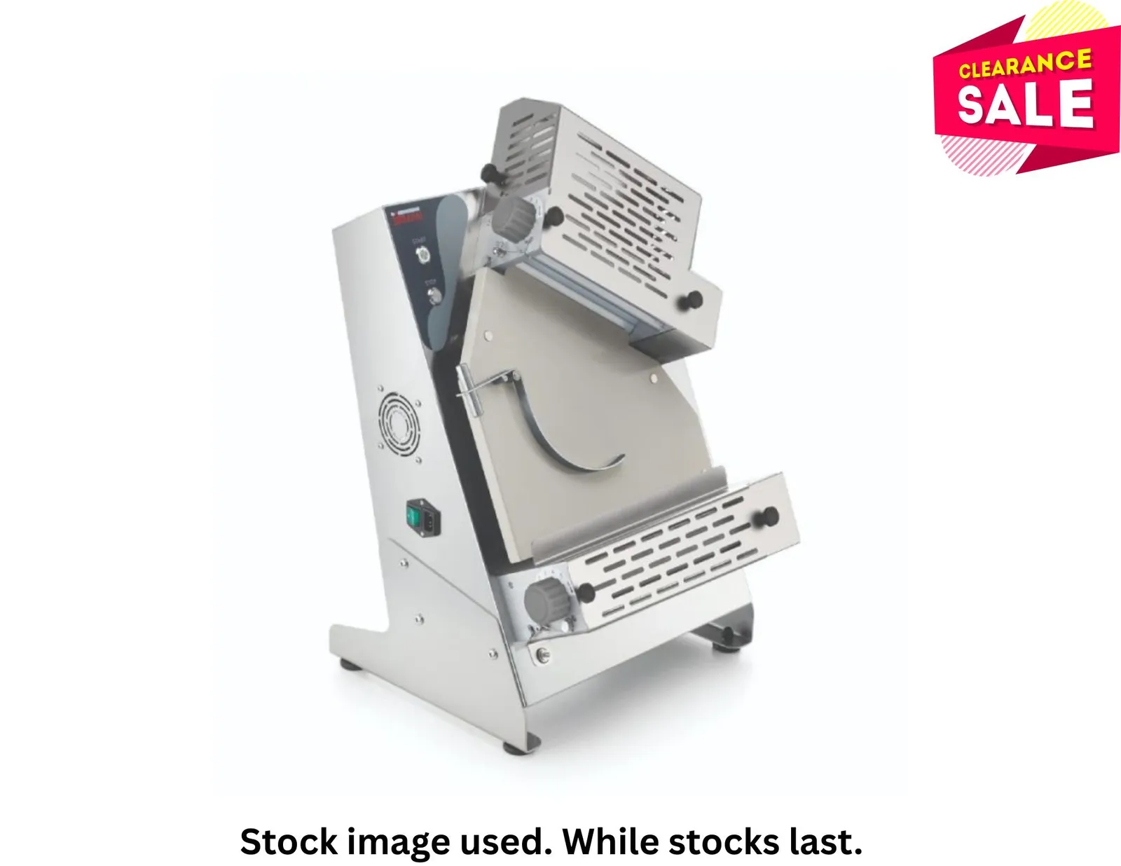 Sirman 40073222 - P-Roll 320/2 Plus 320mm Dough Roller with Foot Pedal | Angled Double Pass - Clearance