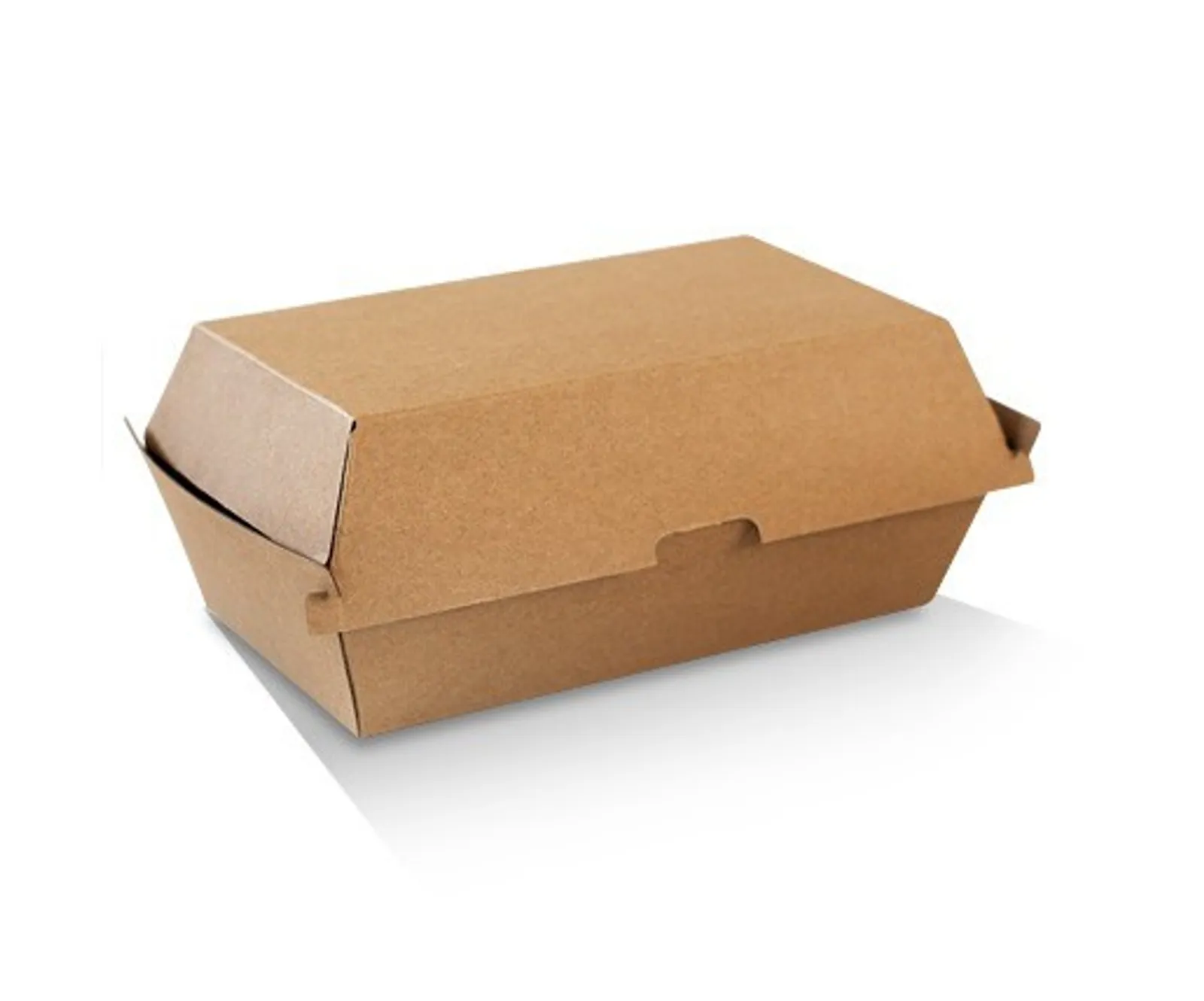 Pac Trading PCB6 Snack Box - Regular /Brown Corrugated Kraft /Plain 176 x 91 x 85mm CARTON