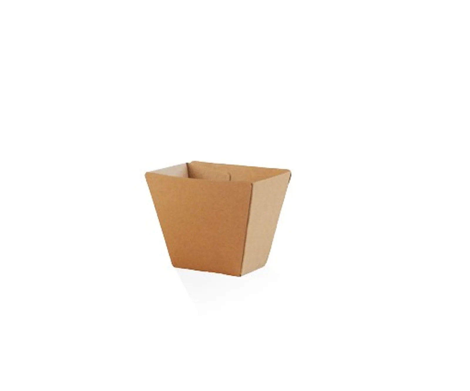 Pac Trading PCC2 Chip Cup/Brown Corrugated Kraft /Plain 70 x 45 x 90mm CARTON