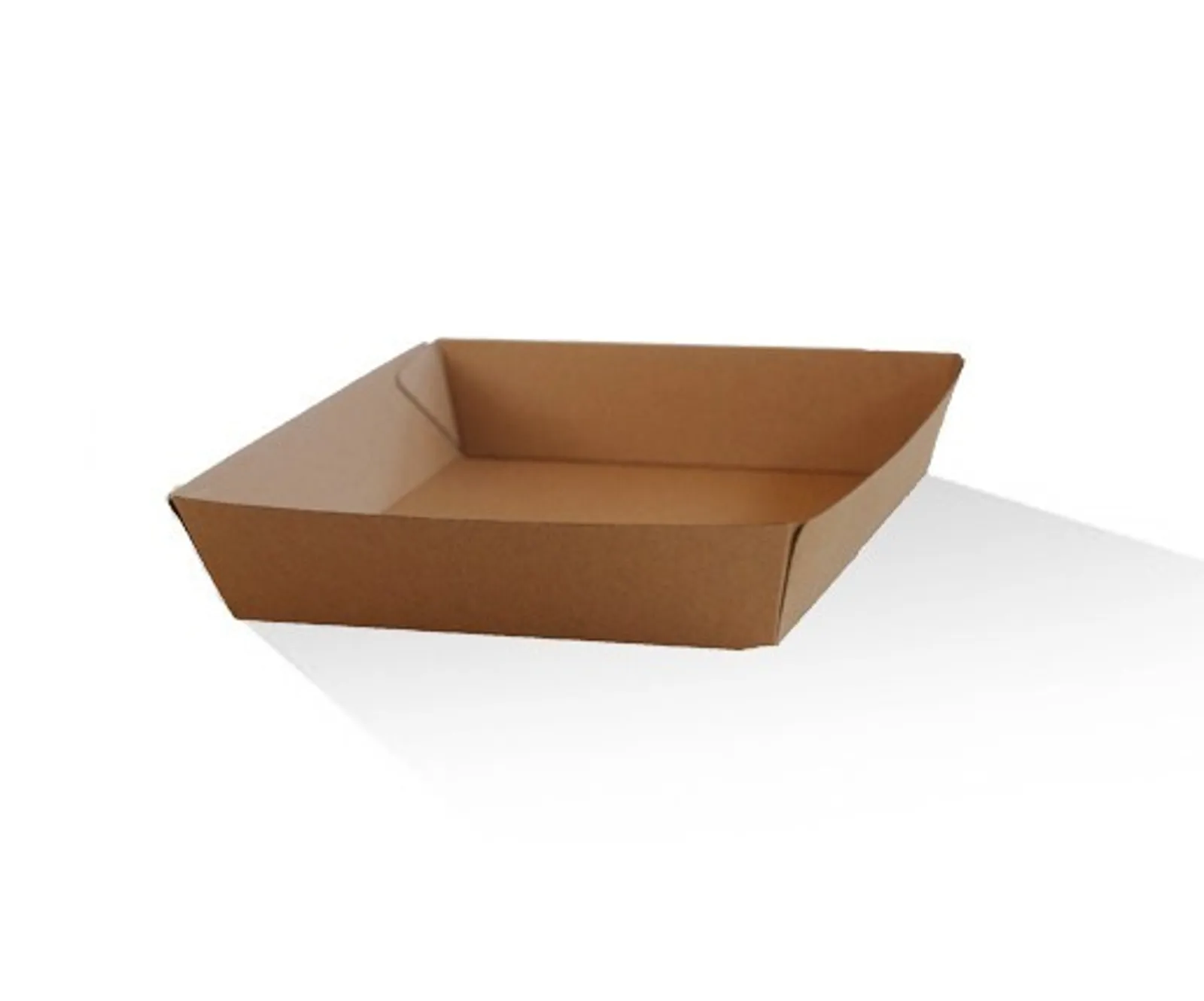Pac Trading PCT2 Tray Square /Brown Corrugated Kraft /Plain 178 x 178 x 45mm CARTON