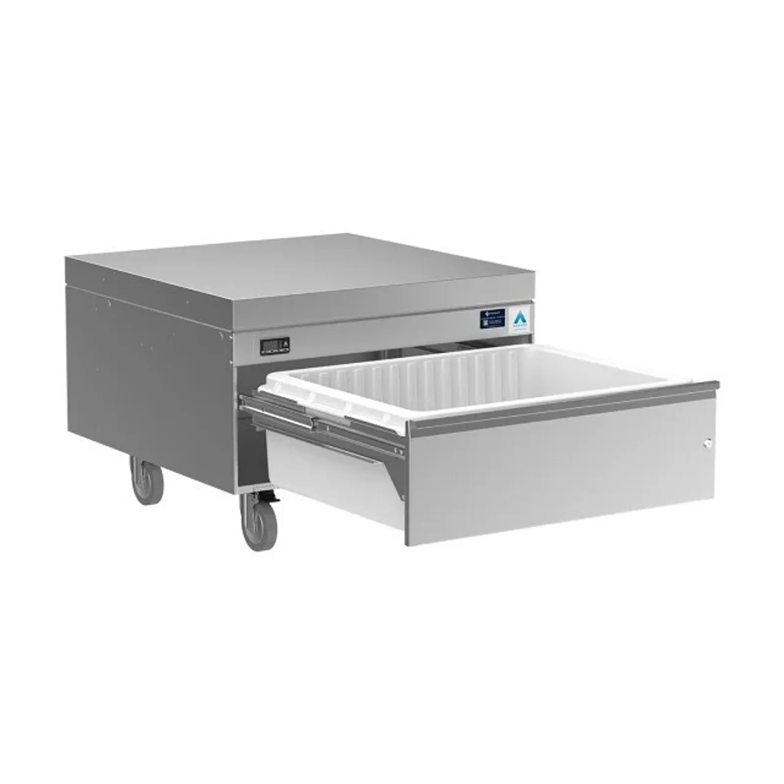 Adande VCR1.CHS Single Drawer Unit - Rear Engine Refrigeration - Heat Shield Top and Castors