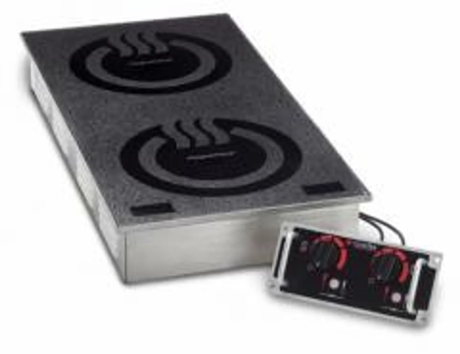 CookTek MCD2502S Heritage Side by Side Double Hob Drop In Induction Cooker - 20Amp