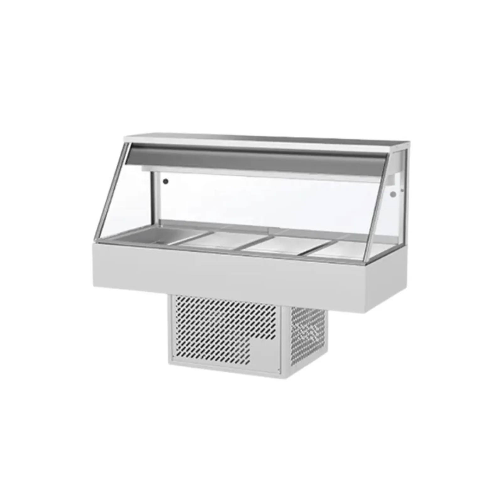 Woodson W.CFS24 Cold Food Bar - Straight Glass 1355mm - 4 Module