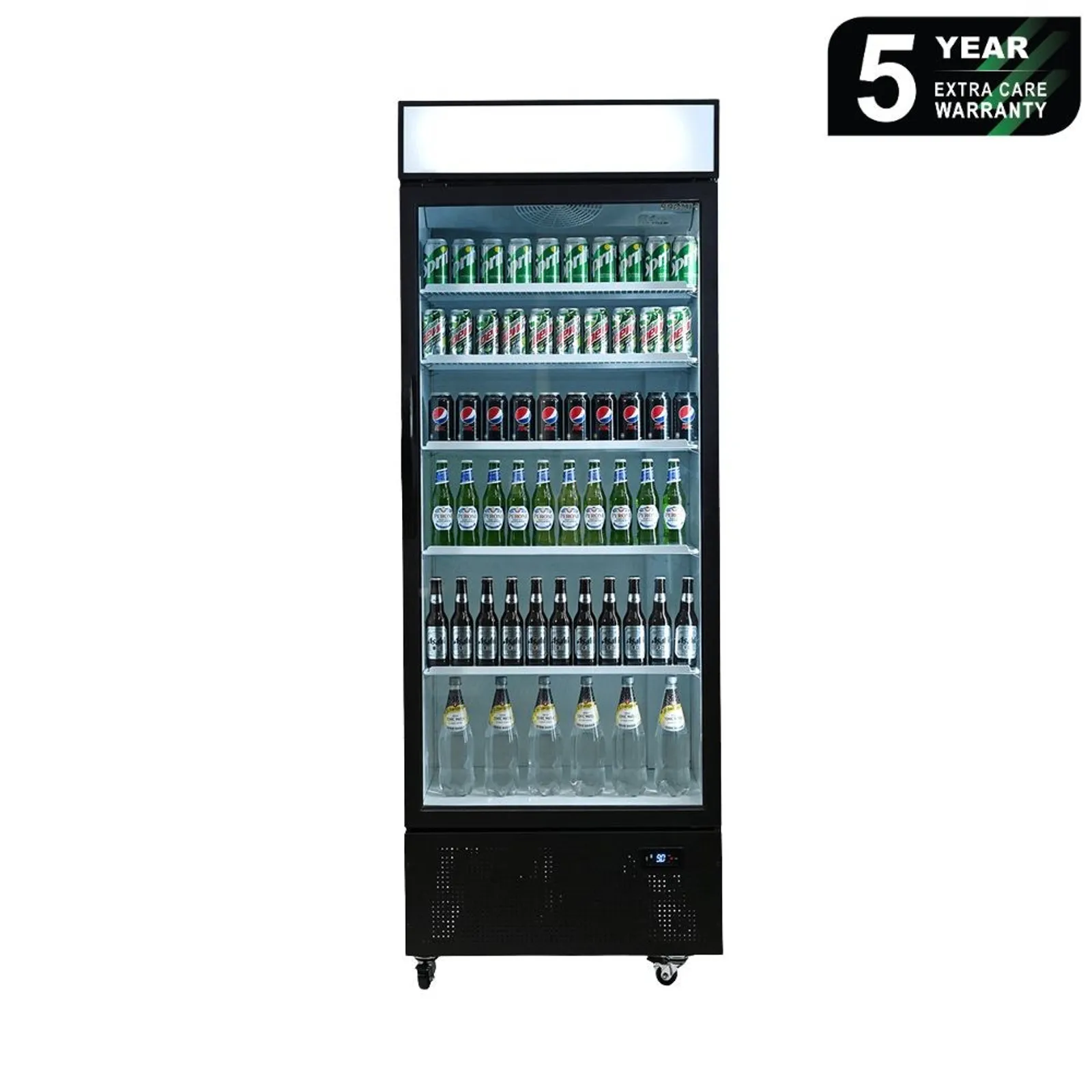 Bromic GM0690LB - Upright Display Fridge - 659L - 1 Door - Flat Glass - Lightbox